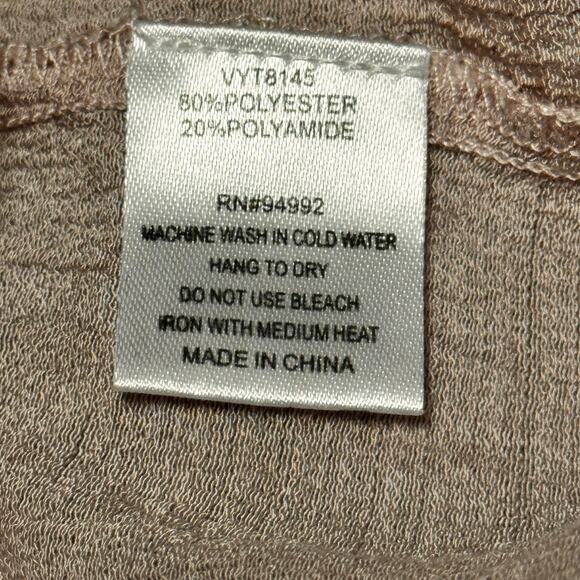 EMILIO PEPE Italy Dusty Rose Pink On or Off Shoulder Blouse Top Sz L - Picture 11 of 11